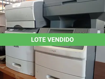 LOTE 264 - 03 IMPRESSORAS MARCAS LEXMARK SENDO 01 MULTIFUNCIONAL MODELO X656-DE. (NO ESTADO) ATENÇÃO! FAZER A VISITAÇÃO ANTES DE ARREMATAR, NÃO SABEMOS SE FUNCIONA. LEILÃO NÃO TEM GARANTIA E NEM DEVOLUÇÃO, SUJEITO A POSSÍVEIS AVARIAS VISÍVEIS/OCULTAS E/OU AUSÊNCIA DE COMPONENTES.