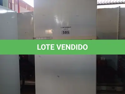 LOTE 589 - 01 GELADEIRA FROST FREE MARCA BRASTEMP 220V. (NO ESTADO) ATENÇÃO! FAZER A VISITAÇÃO ANTES DE ARREMATAR, NÃO SABEMOS SE FUNCIONA. LEILÃO NÃO TEM GARANTIA E NEM DEVOLUÇÃO, SUJEITO A POSSÍVEIS AVARIAS VISÍVEIS/OCULTAS E/OU AUSÊNCIA DE COMPONENTES.