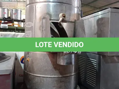 LOTE 362 - 01 DESCASCADOR DE BATATAS INDUSTRIAL. (NO ESTADO) ATENÇÃO! FAZER A VISITAÇÃO ANTES DE ARREMATAR, NÃO SABEMOS SE FUNCIONA. LEILÃO NÃO TEM GARANTIA E NEM DEVOLUÇÃO, SUJEITO A POSSÍVEIS AVARIAS VISÍVEIS/OCULTAS E/OU AUSÊNCIA DE COMPONENTES.
