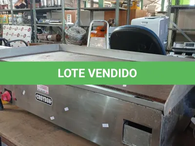 LOTE 271 - 01 CHAPA ELÉTRICA CROYDON. (NO ESTADO) ATENÇÃO! FAZER A VISITAÇÃO ANTES DE ARREMATAR, NÃO SABEMOS SE FUNCIONA. LEILÃO NÃO TEM GARANTIA E NEM DEVOLUÇÃO, SUJEITO A POSSÍVEIS AVARIAS VISÍVEIS/OCULTAS E/OU AUSÊNCIA DE COMPONENTES.