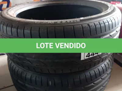 LOTE 444 - 02 PNEUS MEIA VIDA NAS MEDIDAS 225/45/19. (NO ESTADO) ATENÇÃO! FAZER A VISITAÇÃO ANTES DE ARREMATAR, NÃO SABEMOS SE FUNCIONA. LEILÃO NÃO TEM GARANTIA E NEM DEVOLUÇÃO, SUJEITO A POSSÍVEIS AVARIAS VISÍVEIS/OCULTAS E/OU AUSÊNCIA DE COMPONENTES.