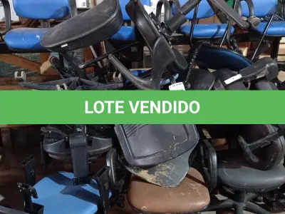 LOTE 537 - 01 LOTE COM VÁRIAS CADEIRAS DE ESCRITÓRIO MARCAS E MODELOS DIVERSOS. (NO ESTADO) ATENÇÃO! FAZER A VISITAÇÃO ANTES DE ARREMATAR, NÃO SABEMOS SE FUNCIONA. LEILÃO NÃO TEM GARANTIA E NEM DEVOLUÇÃO, SUJEITO A POSSÍVEIS AVARIAS VISÍVEIS/OCULTAS E/OU AUSÊNCIA DE COMPONENTES.
