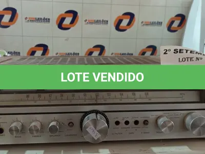 LOTE 473 - 01 RECEIVER KENWOOD MODELO KR-5010. (NO ESTADO) ATENÇÃO! FAZER A VISITAÇÃO ANTES DE ARREMATAR, NÃO SABEMOS SE FUNCIONA. LEILÃO NÃO TEM GARANTIA E NEM DEVOLUÇÃO, SUJEITO A POSSÍVEIS AVARIAS VISÍVEIS/OCULTAS E/OU AUSÊNCIA DE COMPONENTES.