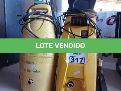 LOTE 317 - 02 LAVADORAS DE ALTA PRESSÃO MARCAS E MODELOS DIVERSOS. (NO ESTADO) ATENÇÃO! FAZER A VISITAÇÃO ANTES DE ARREMATAR, NÃO SABEMOS SE FUNCIONA. LEILÃO NÃO TEM GARANTIA E NEM DEVOLUÇÃO, SUJEITO A POSSÍVEIS AVARIAS VISÍVEIS/OCULTAS E/OU AUSÊNCIA DE COMPONENTES.