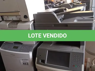 LOTE 453 - 03 IMPRESSORAS SENDO 01 MULTIFUNCIONAL MARCA LEXMARK MODELO X656-DE. (NO ESTADO) ATENÇÃO! FAZER A VISITAÇÃO ANTES DE ARREMATAR, NÃO SABEMOS SE FUNCIONA. LEILÃO NÃO TEM GARANTIA E NEM DEVOLUÇÃO, SUJEITO A POSSÍVEIS AVARIAS VISÍVEIS/OCULTAS E/OU AUSÊNCIA DE COMPONENTES.