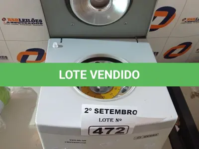 LOTE 472 - 01 CENTRIFUGA TDL80-2B. (NO ESTADO) ATENÇÃO! FAZER A VISITAÇÃO ANTES DE ARREMATAR, NÃO SABEMOS SE FUNCIONA. LEILÃO NÃO TEM GARANTIA E NEM DEVOLUÇÃO, SUJEITO A POSSÍVEIS AVARIAS VISÍVEIS/OCULTAS E/OU AUSÊNCIA DE COMPONENTES.