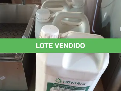 LOTE 402 - 16 QUILOS DE ÁLCOOL EM GEL HIGIENIZADOR DE MÃOS. (NO ESTADO) ATENÇÃO! FAZER A VISITAÇÃO ANTES DE ARREMATAR, NÃO SABEMOS SE FUNCIONA. LEILÃO NÃO TEM GARANTIA E NEM DEVOLUÇÃO, SUJEITO A POSSÍVEIS AVARIAS VISÍVEIS/OCULTAS E/OU AUSÊNCIA DE COMPONENTES.