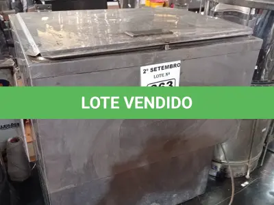 LOTE 363 - 01 REFRESQUEIRA MARCA IBBL EM INOX. (NO ESTADO) ATENÇÃO! FAZER A VISITAÇÃO ANTES DE ARREMATAR, NÃO SABEMOS SE FUNCIONA. LEILÃO NÃO TEM GARANTIA E NEM DEVOLUÇÃO, SUJEITO A POSSÍVEIS AVARIAS VISÍVEIS/OCULTAS E/OU AUSÊNCIA DE COMPONENTES.