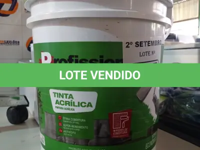 LOTE 475 - 01 BALDE DE TINTA ACRÍLICA 18L NA COR CONCRETO FOSCO. (NO ESTADO) ATENÇÃO! FAZER A VISITAÇÃO ANTES DE ARREMATAR, NÃO SABEMOS SE FUNCIONA. LEILÃO NÃO TEM GARANTIA E NEM DEVOLUÇÃO, SUJEITO A POSSÍVEIS AVARIAS VISÍVEIS/OCULTAS E/OU AUSÊNCIA DE COMPONENTES.