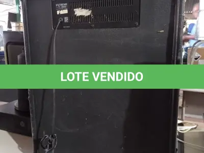 LOTE 336 - 01 CAIXA DE SOM AMPLIFICADA EXTREME 800. (NO ESTADO) ATENÇÃO! FAZER A VISITAÇÃO ANTES DE ARREMATAR, NÃO SABEMOS SE FUNCIONA. LEILÃO NÃO TEM GARANTIA E NEM DEVOLUÇÃO, SUJEITO A POSSÍVEIS AVARIAS VISÍVEIS/OCULTAS E/OU AUSÊNCIA DE COMPONENTES.