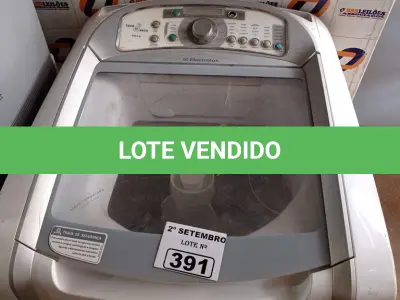 LOTE 391 - 01 LAVA E SECA CAPACIDADE 12KG MARCA ELECTROLUX 220V. (NO ESTADO) ATENÇÃO! FAZER A VISITAÇÃO ANTES DE ARREMATAR, NÃO SABEMOS SE FUNCIONA. LEILÃO NÃO TEM GARANTIA E NEM DEVOLUÇÃO, SUJEITO A POSSÍVEIS AVARIAS VISÍVEIS/OCULTAS E/OU AUSÊNCIA DE COMPONENTES.