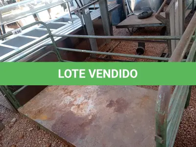 LOTE 636 - 01 CARRINHO PARA TRANSPORTE DE CARGAS COM AVARIAS. (NO ESTADO) ATENÇÃO! FAZER A VISITAÇÃO ANTES DE ARREMATAR, NÃO SABEMOS SE FUNCIONA. LEILÃO NÃO TEM GARANTIA E NEM DEVOLUÇÃO, SUJEITO A POSSÍVEIS AVARIAS VISÍVEIS/OCULTAS E/OU AUSÊNCIA DE COMPONENTES.