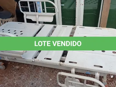 LOTE 620 - 01 CAMA HOSPITALAR. (NO ESTADO) ATENÇÃO! FAZER A VISITAÇÃO ANTES DE ARREMATAR, NÃO SABEMOS SE FUNCIONA. LEILÃO NÃO TEM GARANTIA E NEM DEVOLUÇÃO, SUJEITO A POSSÍVEIS AVARIAS VISÍVEIS/OCULTAS E/OU AUSÊNCIA DE COMPONENTES.