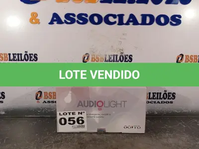 LOTE 056 - 01 - SISTEMA DE SOM E ILUMINAÇÃO SEM FIO (NO ESTADO, NÃO SABEMOS SE FUNCIONA. LEILÃO NÃO TEM GARANTIA E NEM DEVOLUÇÃO, SUJEITO A POSSÍVEIS AVARIAS VISÍVEIS/OCULTAS E/OU AUSÊNCIA DE COMPONENTES)