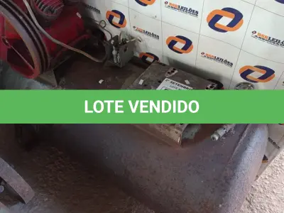 LOTE 594 - 01 COMPRESSOR DE AR INCOMPLETO. (NO ESTADO) ATENÇÃO! FAZER A VISITAÇÃO ANTES DE ARREMATAR, NÃO SABEMOS SE FUNCIONA. LEILÃO NÃO TEM GARANTIA E NEM DEVOLUÇÃO, SUJEITO A POSSÍVEIS AVARIAS VISÍVEIS/OCULTAS E/OU AUSÊNCIA DE COMPONENTES.