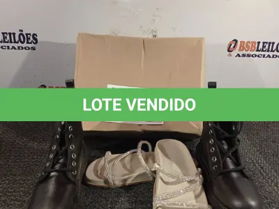 LOTE 085 - 02 – PARES DE CALÇADOS FEMININOS Nº 38 (NO ESTADO, NÃO SABEMOS SE FUNCIONA. LEILÃO NÃO TEM GARANTIA E NEM DEVOLUÇÃO, SUJEITO A POSSÍVEIS AVARIAS VISÍVEIS/OCULTAS E/OU AUSÊNCIA DE COMPONENTES)