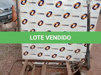 LOTE 625 - 01 CARRINHO PARA TRANSPORTE DE CARGAS COM AVARIAS. (NO ESTADO) ATENÇÃO! FAZER A VISITAÇÃO ANTES DE ARREMATAR, NÃO SABEMOS SE FUNCIONA. LEILÃO NÃO TEM GARANTIA E NEM DEVOLUÇÃO, SUJEITO A POSSÍVEIS AVARIAS VISÍVEIS/OCULTAS E/OU AUSÊNCIA DE COMPONENTES.