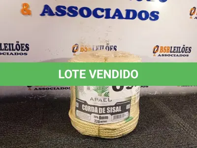 LOTE 092 - 01 - 220 METROS CORDA SISAL 8MM (NO ESTADO, NÃO SABEMOS SE FUNCIONA. LEILÃO NÃO TEM GARANTIA E NEM DEVOLUÇÃO, SUJEITO A POSSÍVEIS AVARIAS VISÍVEIS/OCULTAS E/OU AUSÊNCIA DE COMPONENTES)