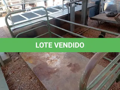 LOTE 636 - 01 CARRINHO PARA TRANSPORTE DE CARGAS COM AVARIAS. (NO ESTADO) ATENÇÃO! FAZER A VISITAÇÃO ANTES DE ARREMATAR, NÃO SABEMOS SE FUNCIONA. LEILÃO NÃO TEM GARANTIA E NEM DEVOLUÇÃO, SUJEITO A POSSÍVEIS AVARIAS VISÍVEIS/OCULTAS E/OU AUSÊNCIA DE COMPONENTES.