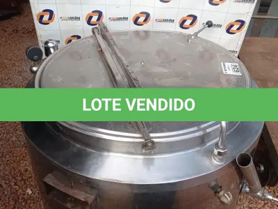 LOTE 624 - 01 PANELA INDUSTRIAL. (NO ESTADO) ATENÇÃO! FAZER A VISITAÇÃO ANTES DE ARREMATAR, NÃO SABEMOS SE FUNCIONA. LEILÃO NÃO TEM GARANTIA E NEM DEVOLUÇÃO, SUJEITO A POSSÍVEIS AVARIAS VISÍVEIS/OCULTAS E/OU AUSÊNCIA DE COMPONENTES.