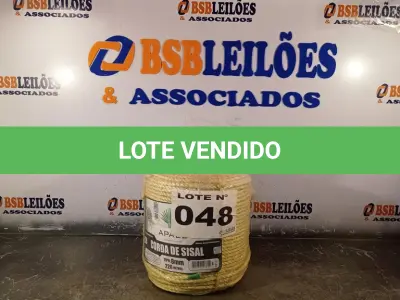 LOTE 048 - 01 - 220 METROS CORDA SISAL 8MM (NO ESTADO, NÃO SABEMOS SE FUNCIONA. LEILÃO NÃO TEM GARANTIA E NEM DEVOLUÇÃO, SUJEITO A POSSÍVEIS AVARIAS VISÍVEIS/OCULTAS E/OU AUSÊNCIA DE COMPONENTES)