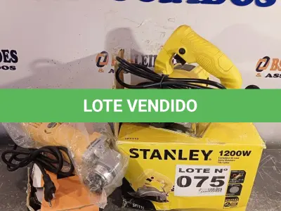 LOTE 075 - 01 SERRA MÁRMORE 01 ESMERILHADEIRA ANGULAR (NO ESTADO, NÃO SABEMOS SE FUNCIONA. LEILÃO NÃO TEM GARANTIA E NEM DEVOLUÇÃO, SUJEITO A POSSÍVEIS AVARIAS VISÍVEIS/OCULTAS E/OU AUSÊNCIA DE COMPONENTES)