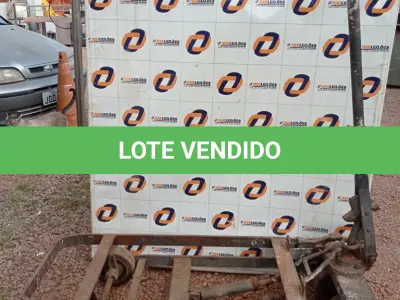 LOTE 625 - 01 CARRINHO PARA TRANSPORTE DE CARGAS COM AVARIAS. (NO ESTADO) ATENÇÃO! FAZER A VISITAÇÃO ANTES DE ARREMATAR, NÃO SABEMOS SE FUNCIONA. LEILÃO NÃO TEM GARANTIA E NEM DEVOLUÇÃO, SUJEITO A POSSÍVEIS AVARIAS VISÍVEIS/OCULTAS E/OU AUSÊNCIA DE COMPONENTES.