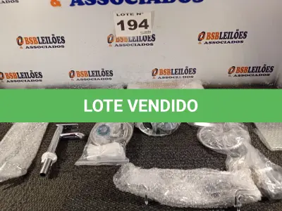 LOTE 194 - 14 – ITENS DE BANHEIRO (NO ESTADO, NÃO SABEMOS SE FUNCIONA. LEILÃO NÃO TEM GARANTIA E NEM DEVOLUÇÃO, SUJEITO A POSSÍVEIS AVARIAS VISÍVEIS/OCULTAS E/OU AUSÊNCIA DE COMPONENTES)