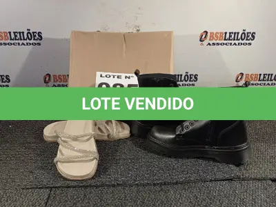 LOTE 085 - 02 – PARES DE CALÇADOS FEMININOS Nº 38 (NO ESTADO, NÃO SABEMOS SE FUNCIONA. LEILÃO NÃO TEM GARANTIA E NEM DEVOLUÇÃO, SUJEITO A POSSÍVEIS AVARIAS VISÍVEIS/OCULTAS E/OU AUSÊNCIA DE COMPONENTES)