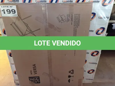 LOTE 199 - 01 – MESA DE ESCRITÓRIO (NO ESTADO, NÃO SABEMOS SE FUNCIONA. LEILÃO NÃO TEM GARANTIA E NEM DEVOLUÇÃO, SUJEITO A POSSÍVEIS AVARIAS VISÍVEIS/OCULTAS E/OU AUSÊNCIA DE COMPONENTES)