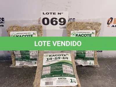 LOTE 069 - 5 KG ADUBO LIBERAÇÃO LENTA 14-14-14 3M OSMOCOTE KAKTOS (NO ESTADO, NÃO SABEMOS SE FUNCIONA. LEILÃO NÃO TEM GARANTIA E NEM DEVOLUÇÃO, SUJEITO A POSSÍVEIS AVARIAS VISÍVEIS/OCULTAS E/OU AUSÊNCIA DE COMPONENTES)