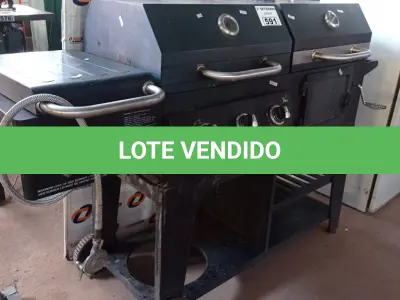 LOTE 591 - 01 CHURRASQUEIRA A BAFO. (NO ESTADO) ATENÇÃO! FAZER A VISITAÇÃO ANTES DE ARREMATAR, NÃO SABEMOS SE FUNCIONA. LEILÃO NÃO TEM GARANTIA E NEM DEVOLUÇÃO, SUJEITO A POSSÍVEIS AVARIAS VISÍVEIS/OCULTAS E/OU AUSÊNCIA DE COMPONENTES.