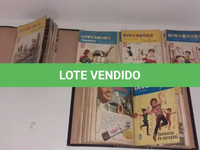 LOTE 004 - COLEÇÃO RARA GIBIS ANTIGOS DIVERSÕES ESCOLARES COM 21 GIBIS  (NO ESTADO)