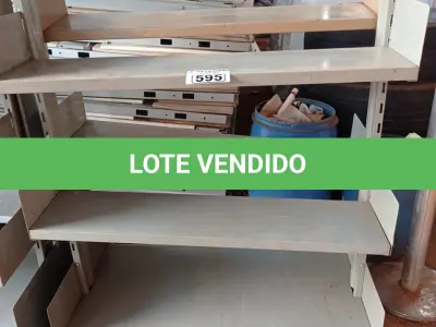 LOTE 595 - 01 ESTANTE EM AÇO COM 07 PRATELEIRAS. (NO ESTADO) ATENÇÃO! FAZER A VISITAÇÃO ANTES DE ARREMATAR, NÃO SABEMOS SE FUNCIONA. LEILÃO NÃO TEM GARANTIA E NEM DEVOLUÇÃO, SUJEITO A POSSÍVEIS AVARIAS VISÍVEIS/OCULTAS E/OU AUSÊNCIA DE COMPONENTES.