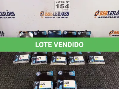 LOTE 154 - 12 – CARTUCHOS HP (NO ESTADO, NÃO SABEMOS SE FUNCIONA. LEILÃO NÃO TEM GARANTIA E NEM DEVOLUÇÃO, SUJEITO A POSSÍVEIS AVARIAS VISÍVEIS/OCULTAS E/OU AUSÊNCIA DE COMPONENTES)