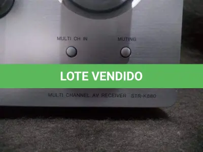 LOTE 009 - RECEIVER E AMPLIFICADOR SONY STR -K880 –SAÍDAS PARA 08 FALANTES MAIS DE 1.000W RMS NÃO FUNCIONA NÃO ESTÁ LIGANDO (NO ESTADO)