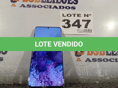 LOTE 347 - 01 – CELULAR SAMSUNG GALAXY S20 PLUS 128GB (NO ESTADO, NÃO SABEMOS SE FUNCIONA. LEILÃO NÃO TEM GARANTIA E NEM DEVOLUÇÃO, SUJEITO A POSSÍVEIS AVARIAS VISÍVEIS/OCULTAS E/OU AUSÊNCIA DE COMPONENTES)