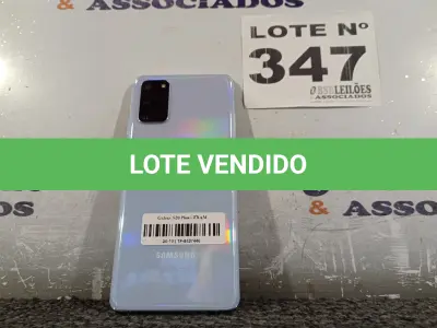 LOTE 347 - 01 – CELULAR SAMSUNG GALAXY S20 PLUS 128GB (NO ESTADO, NÃO SABEMOS SE FUNCIONA. LEILÃO NÃO TEM GARANTIA E NEM DEVOLUÇÃO, SUJEITO A POSSÍVEIS AVARIAS VISÍVEIS/OCULTAS E/OU AUSÊNCIA DE COMPONENTES)