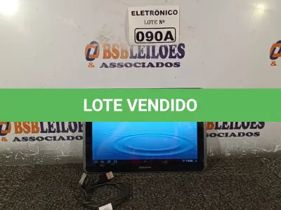 LOTE 090 - 01 TABLETE SAMSUNG TAB 2  16GB, WIFI, MODELO GT-P5110 (NO ESTADO, NÃO SABEMOS SE FUNCIONA. LEILÃO NÃO TEM GARANTIA E NEM DEVOLUÇÃO, SUJEITO A POSSÍVEIS AVARIAS VISÍVEIS/OCULTAS E/OU AUSÊNCIA DE COMPONENTES)