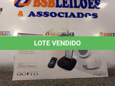 LOTE 393 - 01 - SISTEMA DE SOM E ILUMINAÇÃO SEM FIO (NO ESTADO, NÃO SABEMOS SE FUNCIONA. LEILÃO NÃO TEM GARANTIA E NEM DEVOLUÇÃO, SUJEITO A POSSÍVEIS AVARIAS VISÍVEIS/OCULTAS E/OU AUSÊNCIA DE COMPONENTES)