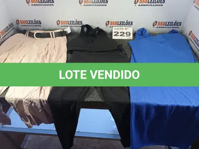 LOTE 229 - 06 – PEÇAS DE ROUPAS FEMININAS (NO ESTADO, NÃO SABEMOS SE FUNCIONA. LEILÃO NÃO TEM GARANTIA E NEM DEVOLUÇÃO, SUJEITO A POSSÍVEIS AVARIAS VISÍVEIS/OCULTAS E/OU AUSÊNCIA DE COMPONENTES)