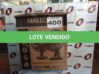LOTE 400 - 02 – VENTILADORES (NO ESTADO, NÃO SABEMOS SE FUNCIONA. LEILÃO NÃO TEM GARANTIA E NEM DEVOLUÇÃO, SUJEITO A POSSÍVEIS AVARIAS VISÍVEIS/OCULTAS E/OU AUSÊNCIA DE COMPONENTES)