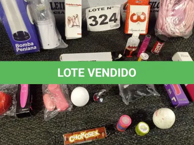 LOTE 324 - 21 – ITENS SEX SHOP DIVERSOS (NO ESTADO, NÃO SABEMOS SE FUNCIONA. LEILÃO NÃO TEM GARANTIA E NEM DEVOLUÇÃO, SUJEITO A POSSÍVEIS AVARIAS VISÍVEIS/OCULTAS E/OU AUSÊNCIA DE COMPONENTES)