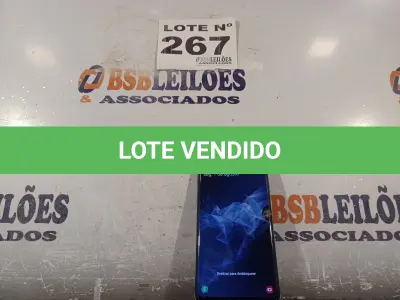 LOTE 267 - 01 – CELULAR SAMSUNG GALAXY S9 PLUS (NO ESTADO, NÃO SABEMOS SE FUNCIONA. LEILÃO NÃO TEM GARANTIA E NEM DEVOLUÇÃO, SUJEITO A POSSÍVEIS AVARIAS VISÍVEIS/OCULTAS E/OU AUSÊNCIA DE COMPONENTES)