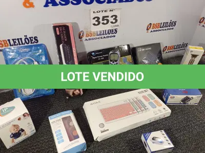 LOTE 353 - 10 - ITENS DE TECNOLOGIA DIVERSOS (NO ESTADO, NÃO SABEMOS SE FUNCIONA. LEILÃO NÃO TEM GARANTIA E NEM DEVOLUÇÃO, SUJEITO A POSSÍVEIS AVARIAS VISÍVEIS/OCULTAS E/OU AUSÊNCIA DE COMPONENTES)