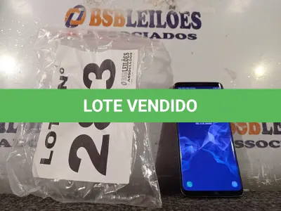 LOTE 283 - 01 – CELULAR SAMSUNG GALAXY S9 (NO ESTADO, NÃO SABEMOS SE FUNCIONA. LEILÃO NÃO TEM GARANTIA E NEM DEVOLUÇÃO, SUJEITO A POSSÍVEIS AVARIAS VISÍVEIS/OCULTAS E/OU AUSÊNCIA DE COMPONENTES)