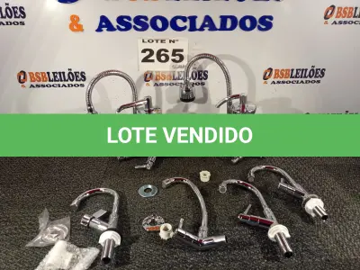 LOTE 265 - 05 – TORNEIRAS DIVERSAS (NO ESTADO, NÃO SABEMOS SE FUNCIONA. LEILÃO NÃO TEM GARANTIA E NEM DEVOLUÇÃO, SUJEITO A POSSÍVEIS AVARIAS VISÍVEIS/OCULTAS E/OU AUSÊNCIA DE COMPONENTES)
