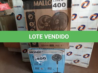 LOTE 400 - 02 – VENTILADORES (NO ESTADO, NÃO SABEMOS SE FUNCIONA. LEILÃO NÃO TEM GARANTIA E NEM DEVOLUÇÃO, SUJEITO A POSSÍVEIS AVARIAS VISÍVEIS/OCULTAS E/OU AUSÊNCIA DE COMPONENTES)