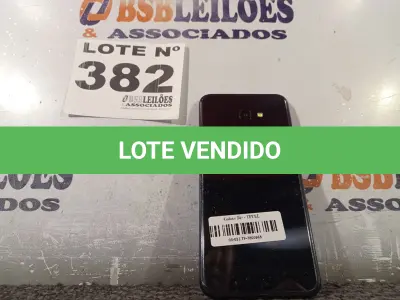 LOTE 382 - 01 – CELULAR SAMSUNG J4 (NO ESTADO, NÃO SABEMOS SE FUNCIONA. LEILÃO NÃO TEM GARANTIA E NEM DEVOLUÇÃO, SUJEITO A POSSÍVEIS AVARIAS VISÍVEIS/OCULTAS E/OU AUSÊNCIA DE COMPONENTES)