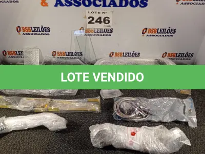 LOTE 246 - 10 – ITENS DE BANHEIRO (NO ESTADO, NÃO SABEMOS SE FUNCIONA. LEILÃO NÃO TEM GARANTIA E NEM DEVOLUÇÃO, SUJEITO A POSSÍVEIS AVARIAS VISÍVEIS/OCULTAS E/OU AUSÊNCIA DE COMPONENTES)